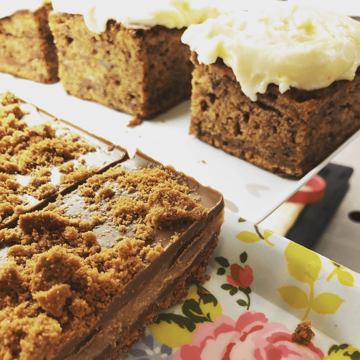 Homemade loaf cakes and traditional bakes available at A Piece of Cake café in Coltishall.